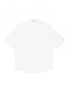 Рубашка с коротким рукавом и застежкой на пуговицы Acne Studios, белый