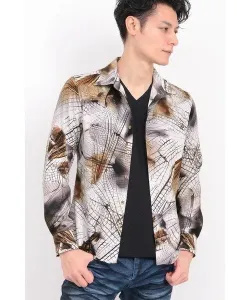 Футболка с принтом "Крыльяные вены" от TORNADO MART, цвет Beige