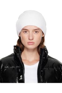 Courrèges Белая шерстяная шапка-бини