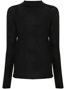 Джемпер тонкой вязки с V-образным вырезом Fabiana Filippi, черный