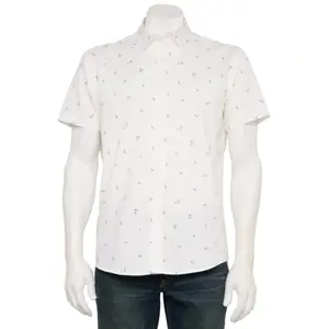 Мужская адаптивная рубашка с коротким рукавом для активного образа жизни Sonoma Goods For Life, цвет light paco palm