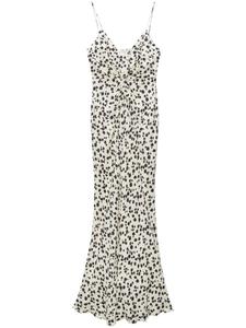 MSGM платье макси в горох, белый