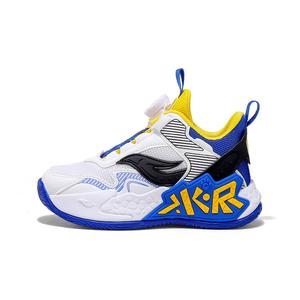 Баскетбольные кроссовки средней высоты, дышащие, нескользящие и износостойкие, детские SHIBU, синий/белый