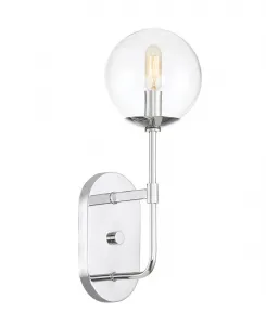 Настенный светильник Welton с одним плафоном Designers Fountain, хром