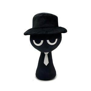 LEWAHON Черный плюшевый кукла джентльмен высотой 30см