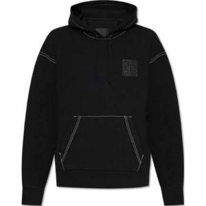 Свитер с логотипом и кулиской Givenchy, черный