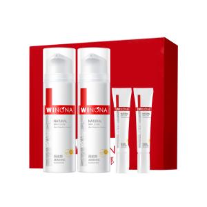 Набор подарочной упаковки лосьона с защитой от солнца успокаивающий, увлажняющий и восстанавливающий для чувствительной кожи 50g+15g Winona