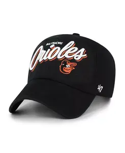 Женская черная регулируемая кепка Baltimore Orioles Ariana Clean Up '47 Brand