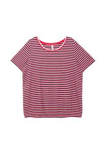 Полосатая рубашка с эластичным поясом Sheego, цвет Tiefblau Gestreift