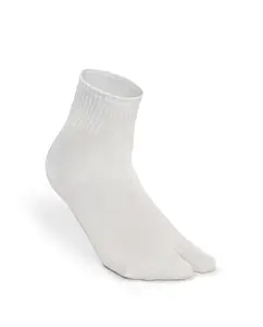 Мужские белые хлопковые носки до щиколотки с разделением пальцев Punto Blanco, белый