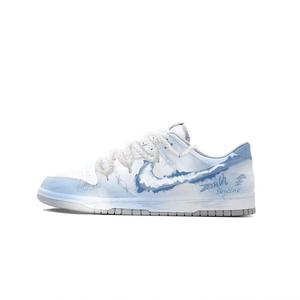 Nike Dunk Cloudy Sky Realm устойчивые к истиранию низкие кроссовки для скейтбординга унисекс blue white