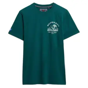 Футболка с коротким рукавом Superdry Lo-Fi Outdoors, зеленый
