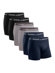 Трусы DANISH ENDURANCE Boxer shorts Classic Trunks, цвет blue/grey/black