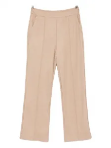 Укороченные брюки с елочным узором Max Mara, нейтральный