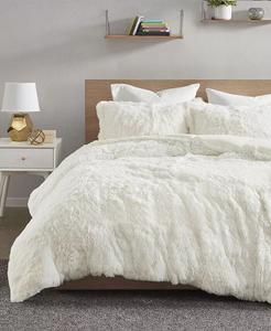 Комплекты пододеяльников Malea Shaggy из искусственного меха Intelligent Design, бежевый