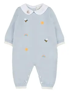 Ромпер с вышивкой Nanan, синий