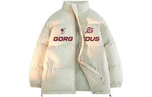 WARRIOR Пуховик серии "Покоряющий ветер и волны" унисекс, Ecru[Windproof Access Control Upgraded]