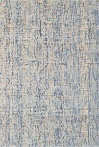 Ковер SAFAVIEH, 61 x 92 см, Abstract Collection, Dark Blue & Rust, ручной работы из шерсти, идеально подходит для помещений с высокой проходимостью: прихожая, гостиная, спальня (ABT468C)