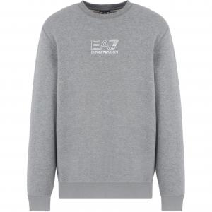 Толстовка EA7 мужская серая EMPORIO ARMANI, темно-серый