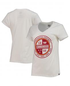 Женская белая футболка Washington Commanders Imprint Ultra Rival с v-образным вырезом '47 '47 Brand, белый