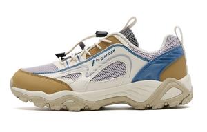 QIAODAN Легкие амортизирующие нескользящие детские кроссовки серо-белого цвета