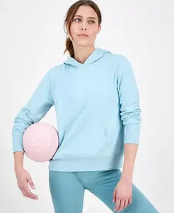 Женская флисовая толстовка с карманом-кенгуру, созданная для Macy's Id Ideology, синий