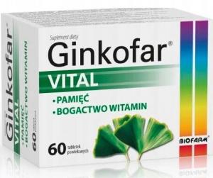 Ginkofar Витал память и концентрация 60 таблеток