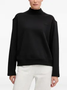 Вязаный свитшот с высоким воротом Guess Usa, черный