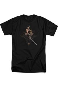 Футболка с коротким рукавом для взрослых с изображением девушки из города Бэтмен против Супермена / футболка для высоких девушек Gildan, черный