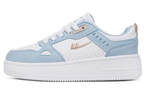 Кроссовки для скейтборда унисекс низкие белые светло-голубые WARRIOR