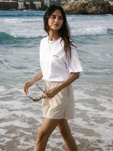 Пижамные шорты в стиле боксеров с полосками Chelsea Peers, Taupe