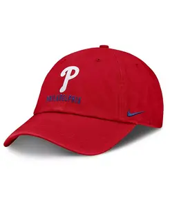 Женская регулируемая бейсболка Philadelphia Phillies Club красного цвета Nike