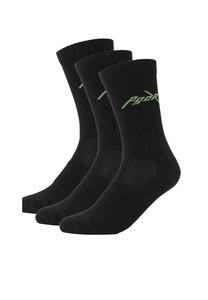 Носки Pegador 3 PACK, Black Flash Green/Black