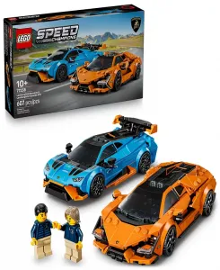 Lego чемпионы скорости Lamborghini Revelto Huracán STO 77238, 607 деталей Lego, multicolor