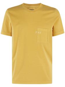 Футболка с накладным карманом Fay, оранжевый