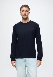 Джемпер TOM TAILOR PRINTED LONGSLEEVE, Sky Captain Blue/Dark Blue