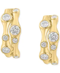 Двойные серьги-кольца Effy с бриллиантами (1 карат) из 14-каратного золота Effy Collection, gold