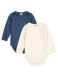 Müsli Комплект из двух боди с длинными рукавами, цвет тофу/темно-синий