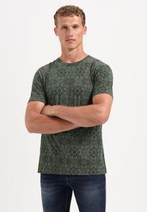 Футболка NO EXCESS Print T-shirt, Dark Green