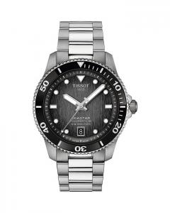 Часы Tissot Seastar 1000 Powermatic 80, 40 мм, черный