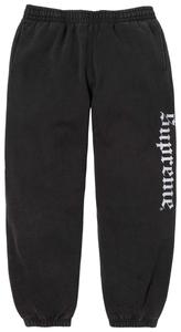 Спортивные штаны Supreme Washed Old English, черный цвет
