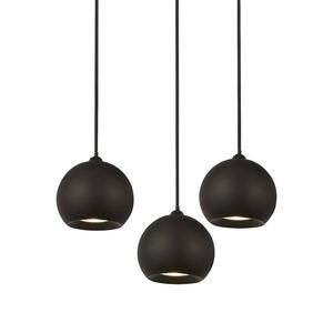 Подвесной светильник searchlight Eindhoven, черный - сталь - 39 x 11 x 39 см