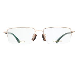 Титан роговой прямоугольные очки унисекс розовое золото Chopard