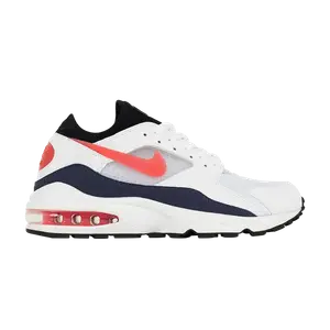 Кроссовки Nike Air Max 93 OG 'Flame Red', белый