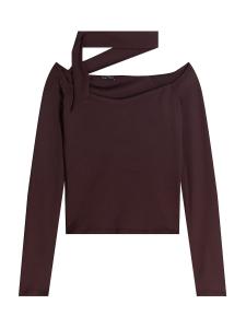 Рубашка Bershka, баклажановый