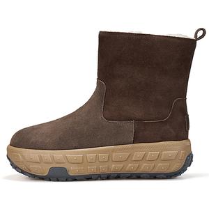 Утепленные высокие короткие ботинки для женщин Joy&Mario, Coffee