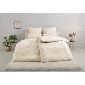 Постельное белье «Леоник» Матильда в размерах. 135х200 или 155х220 см", постельное белье из хлопка, постельное белье со скандинавским дизайном Leonique, цвет natur