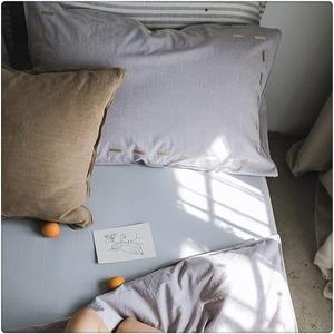 DUYHBAWRS Хлопковые наволочки скандинавские однотонные