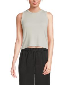 Майка Essie Ribbed из хлопковой смеси rag & bone, цвет Storm Grey