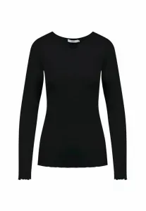 Топ с длинными рукавами и круглым вырезом «сердце софии» Coster Copenhagen, Black